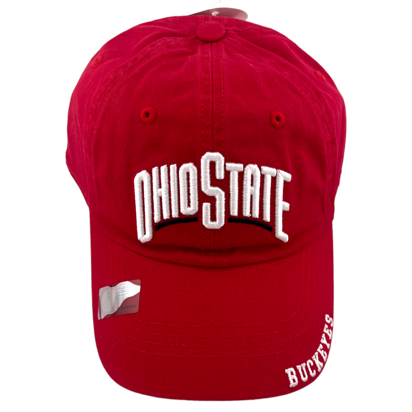 Ohio State University Buckeyes NCAA Ohio State Logo Red Adjustable Dad Hat Cap