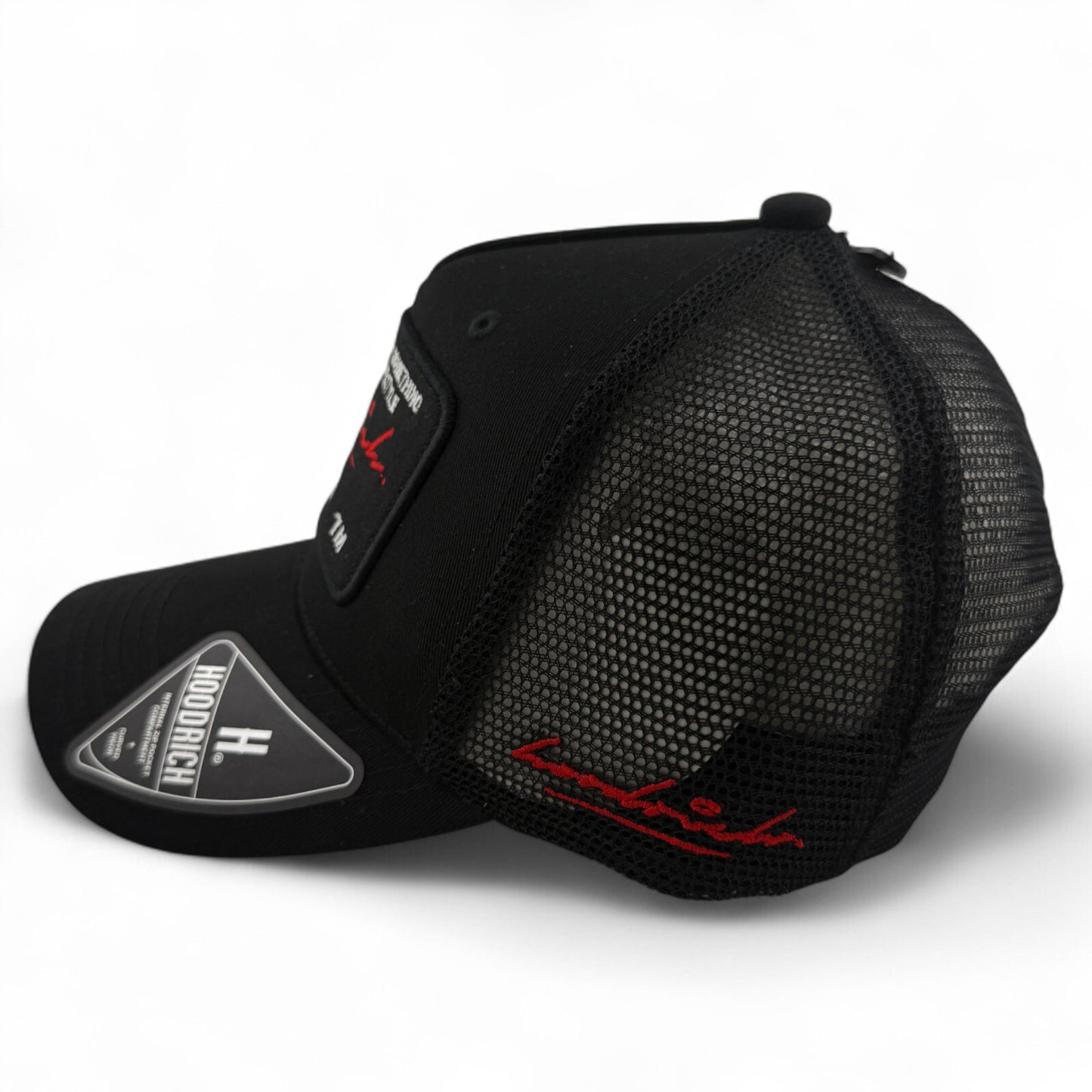 Hoodrich OG Cruzade Black Patch Trucker Mesh Back Adjustable Snapback Hat Cap
