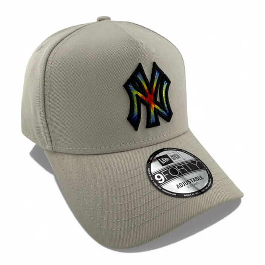 New Era New York Yankees Stone Tie Dye A-Frame 9Forty Snapback Adjustable Hat