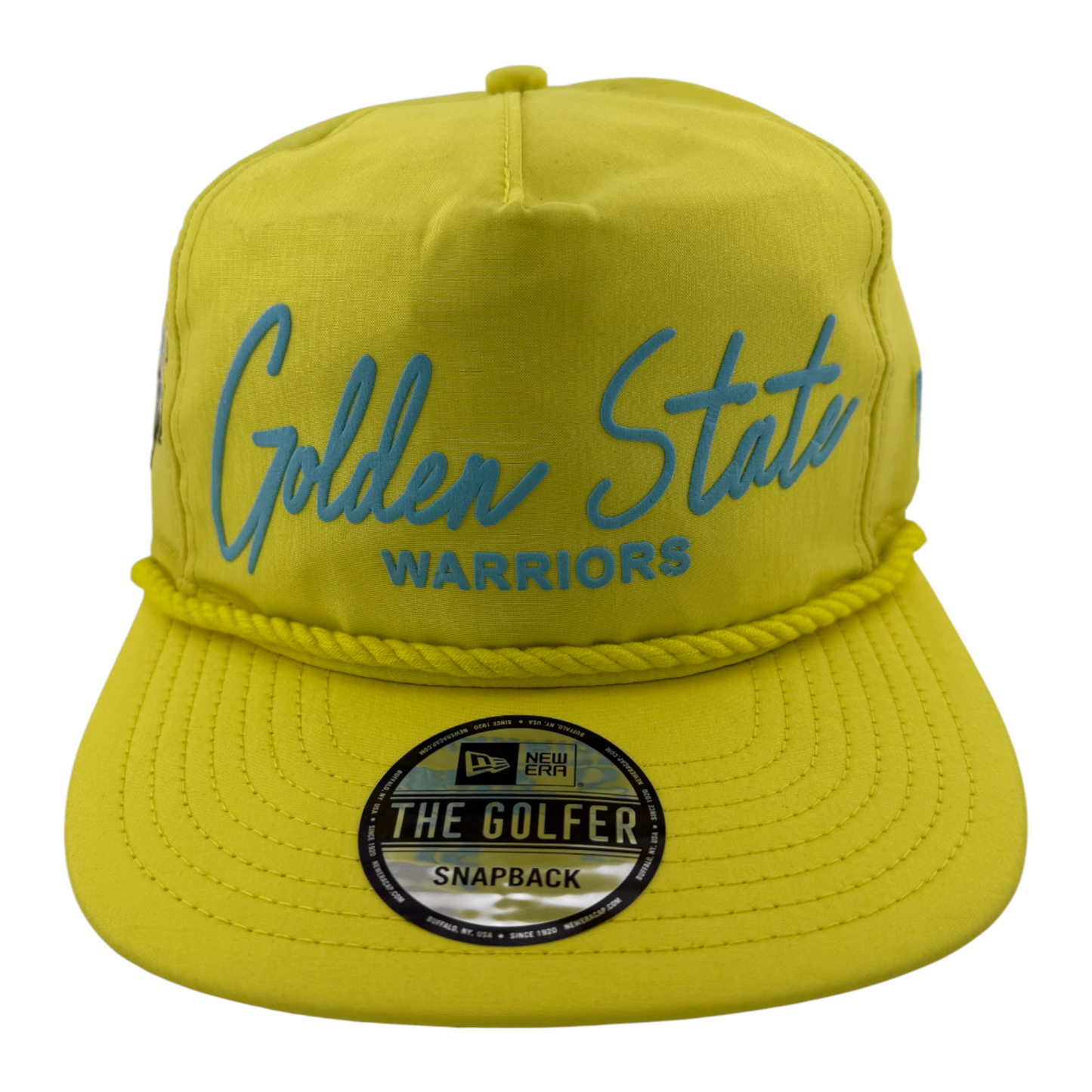New Era Golden State Warriors Neon Script The Golfer Rope A-Frame Snapback Hat