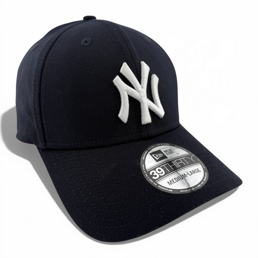 New Era New York Yankees MLB Team Classic Navy White 39Thirty Flex Fit Hat Cap
