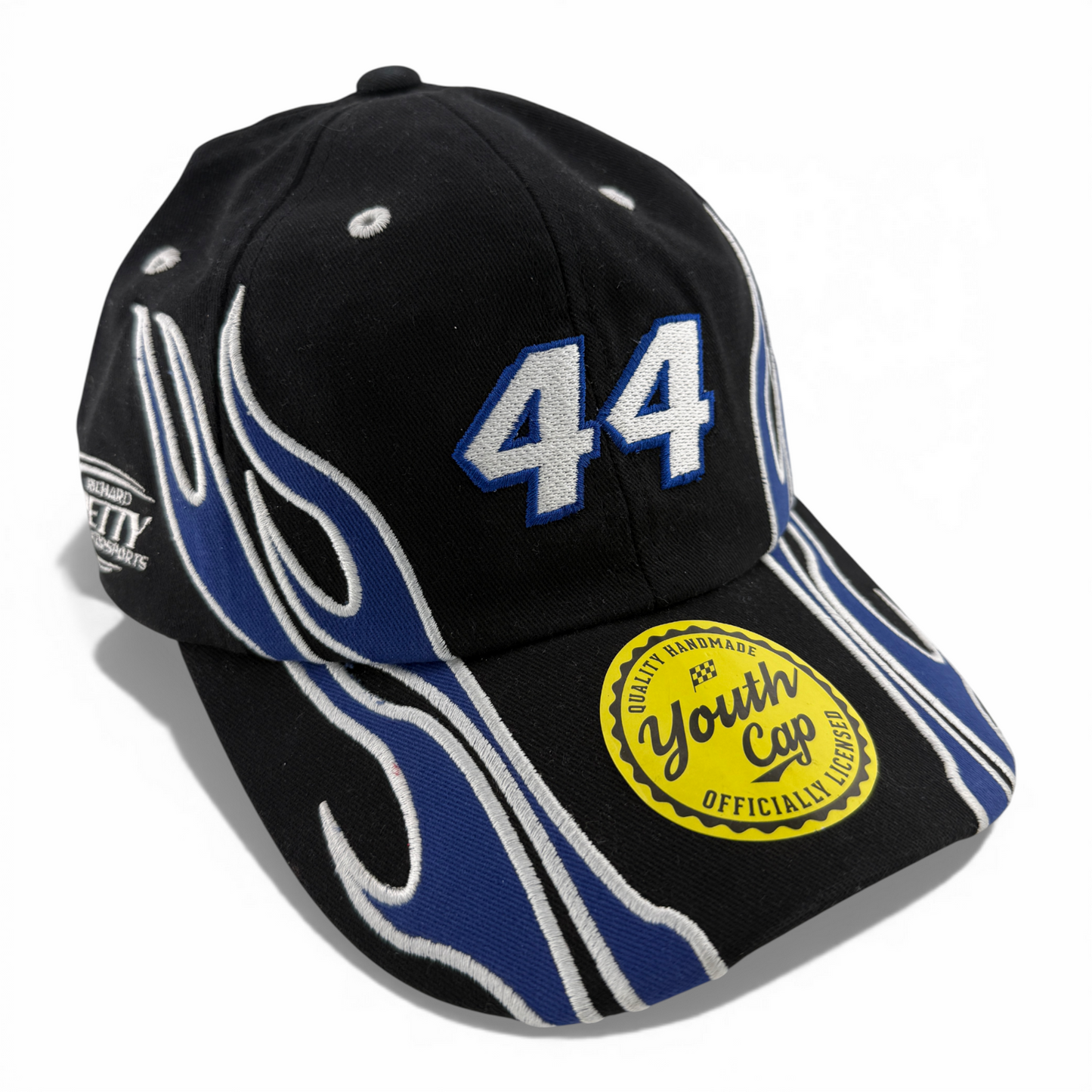 Brian Scott Nascar #44 Richard Petty Blue Flame Adjustable Dad Hat Cap Youth Kid