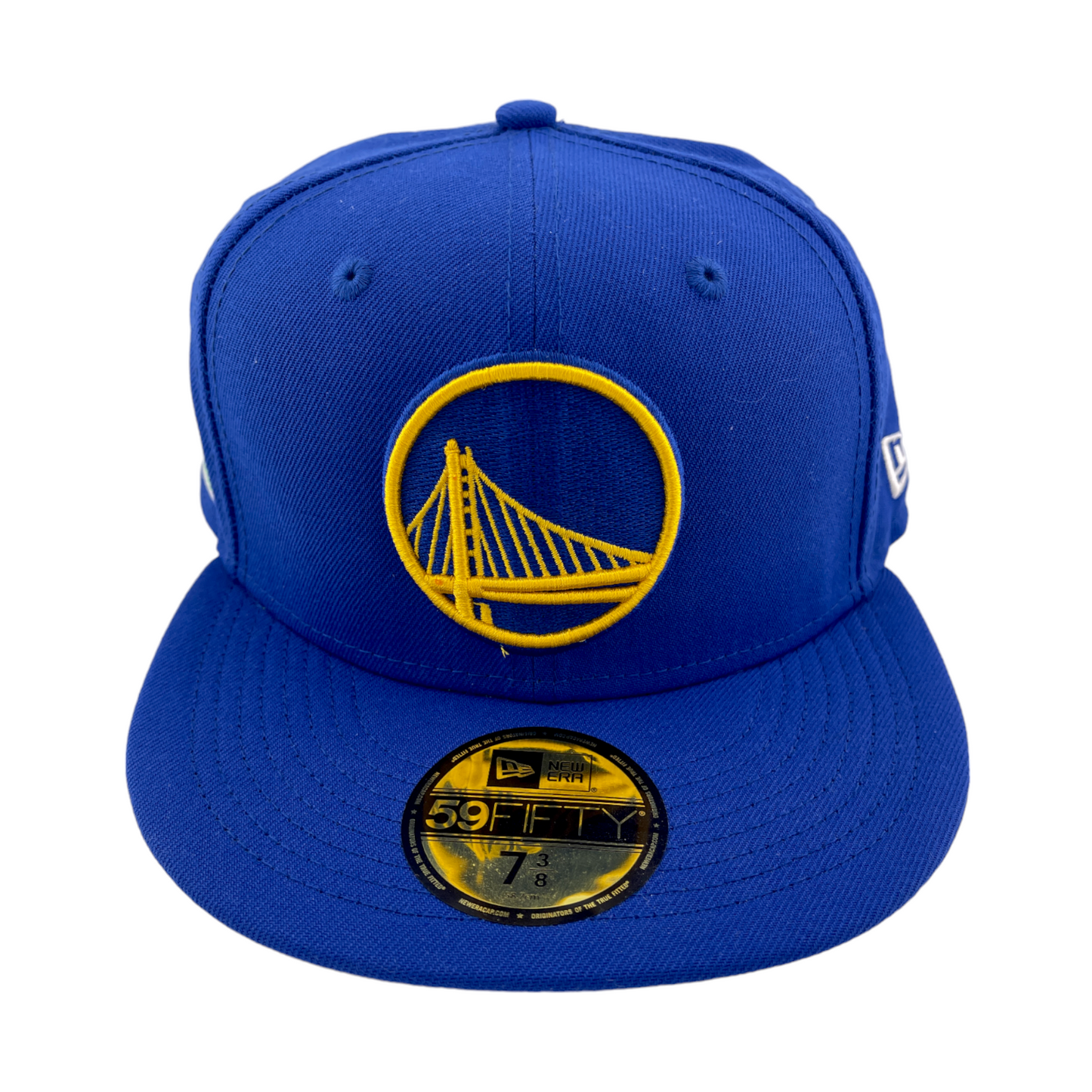 New Era Golden State Warriors 6x Champions Patch Blue/Green 59Fifty Fitted Hat Cap