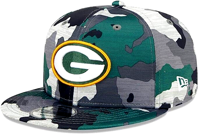 New Era Green Bay Packers Training Camp 2022 NFL Camo 9FIFTY Snapback Hat Cap