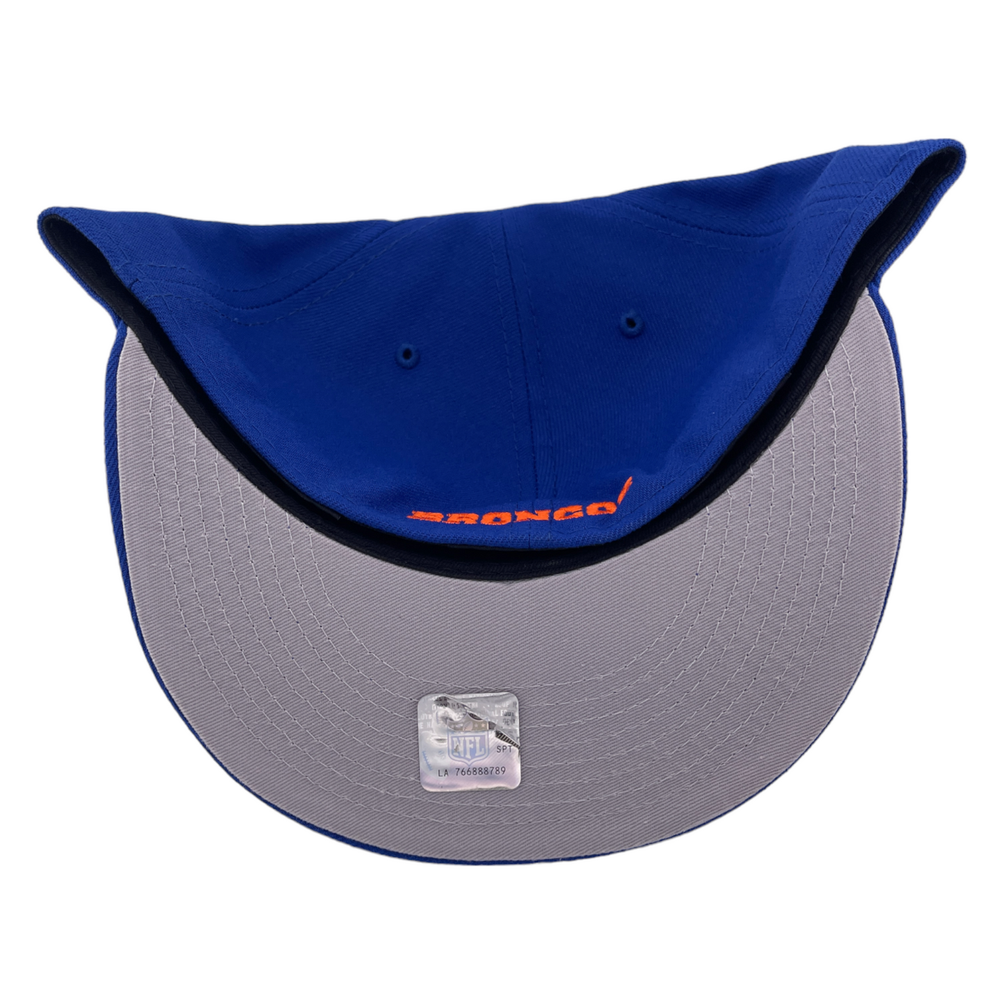 New Era Denver Broncos Throwback D Logo Blue/Grey UV 59Fifty Fitted Hat Cap