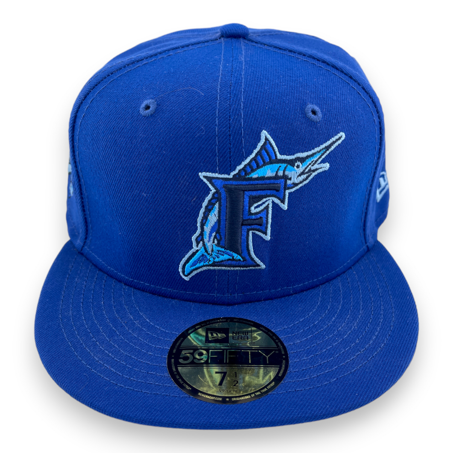 New Era Florida Marlins 1997 World Series Side Patch Arctic Blue UV 59FIFTY Hat Cap