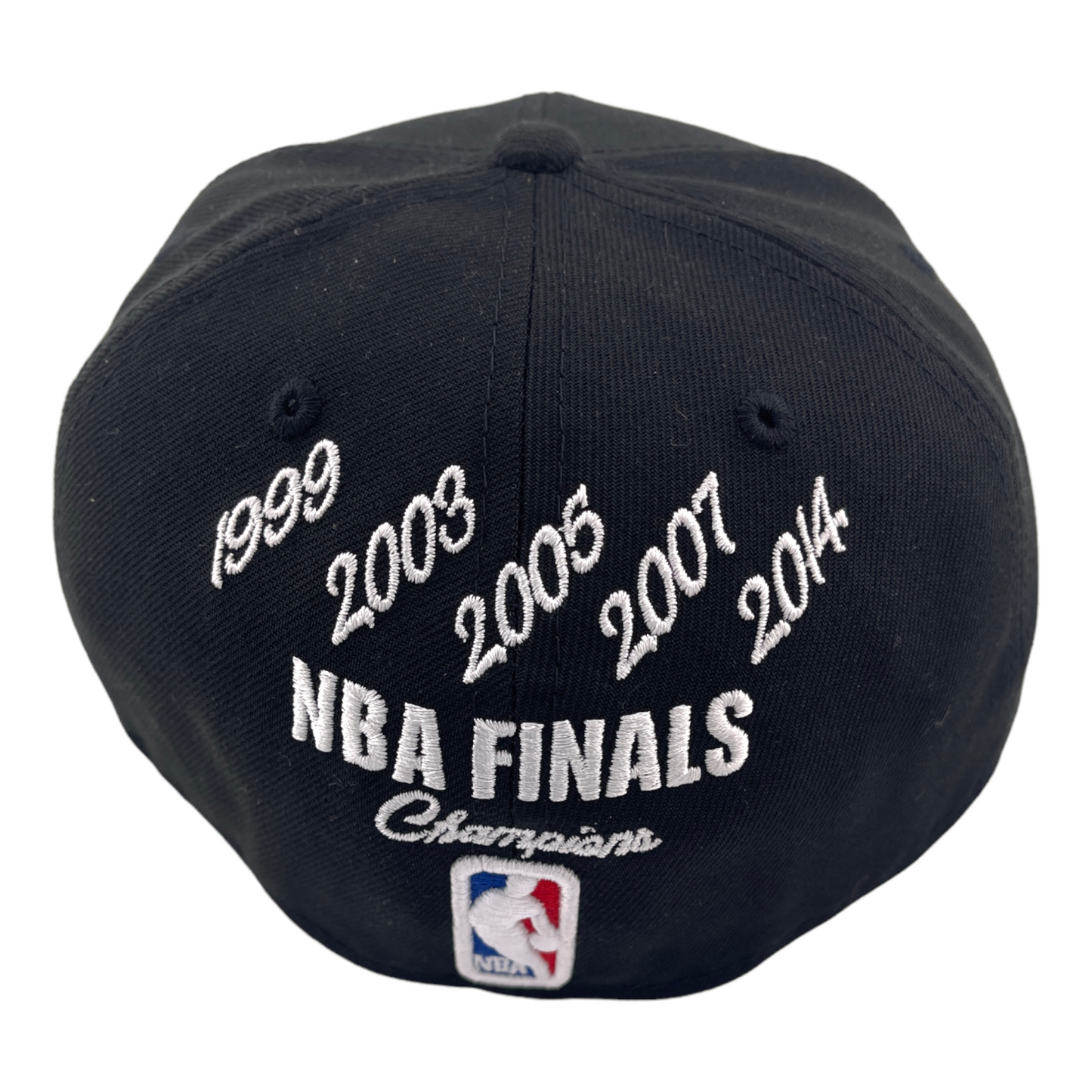 New Era San Antonio Spurs 5x NBA Finals Champions Black/Grey 59Fifty Fitted Hat Cap