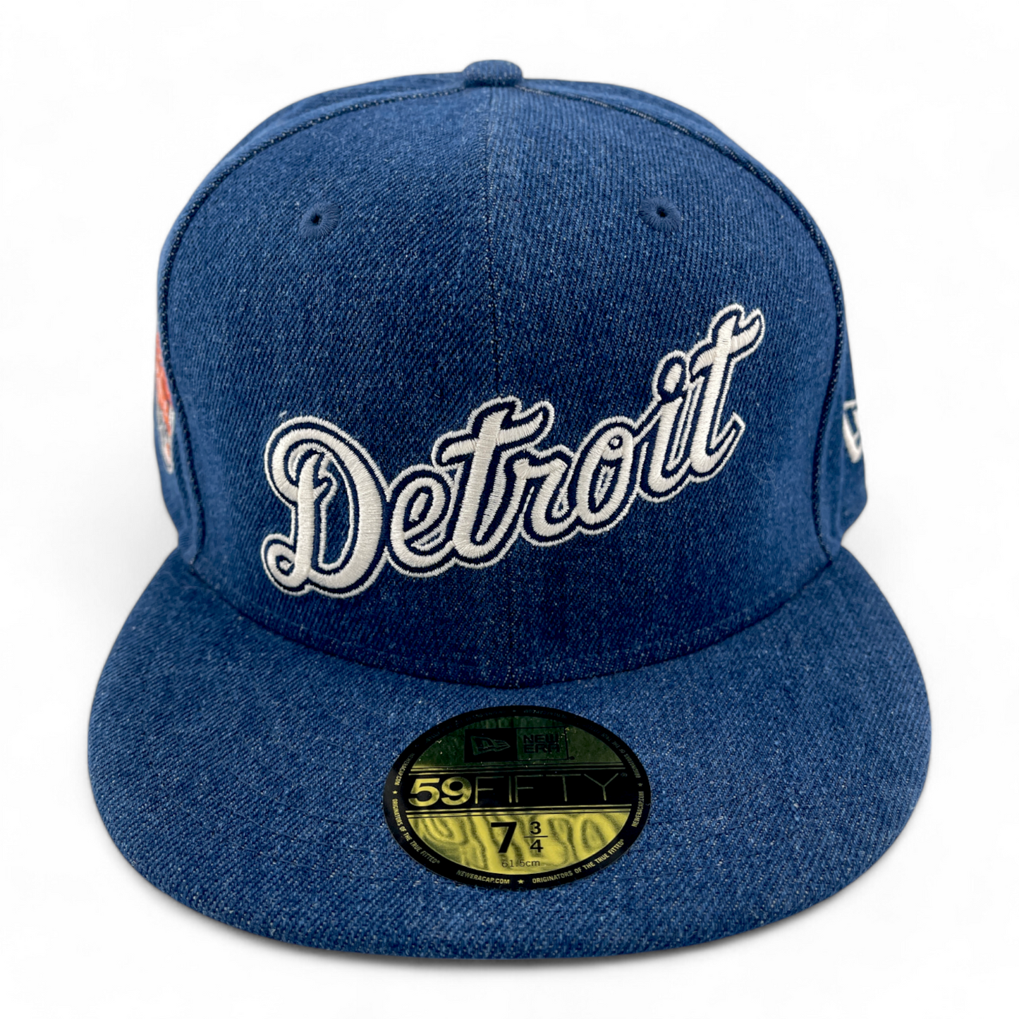 New Era Detroit Tigers MLB Denim 2005 All-Star Game Patch 59FIFTY Fitted Hat Cap