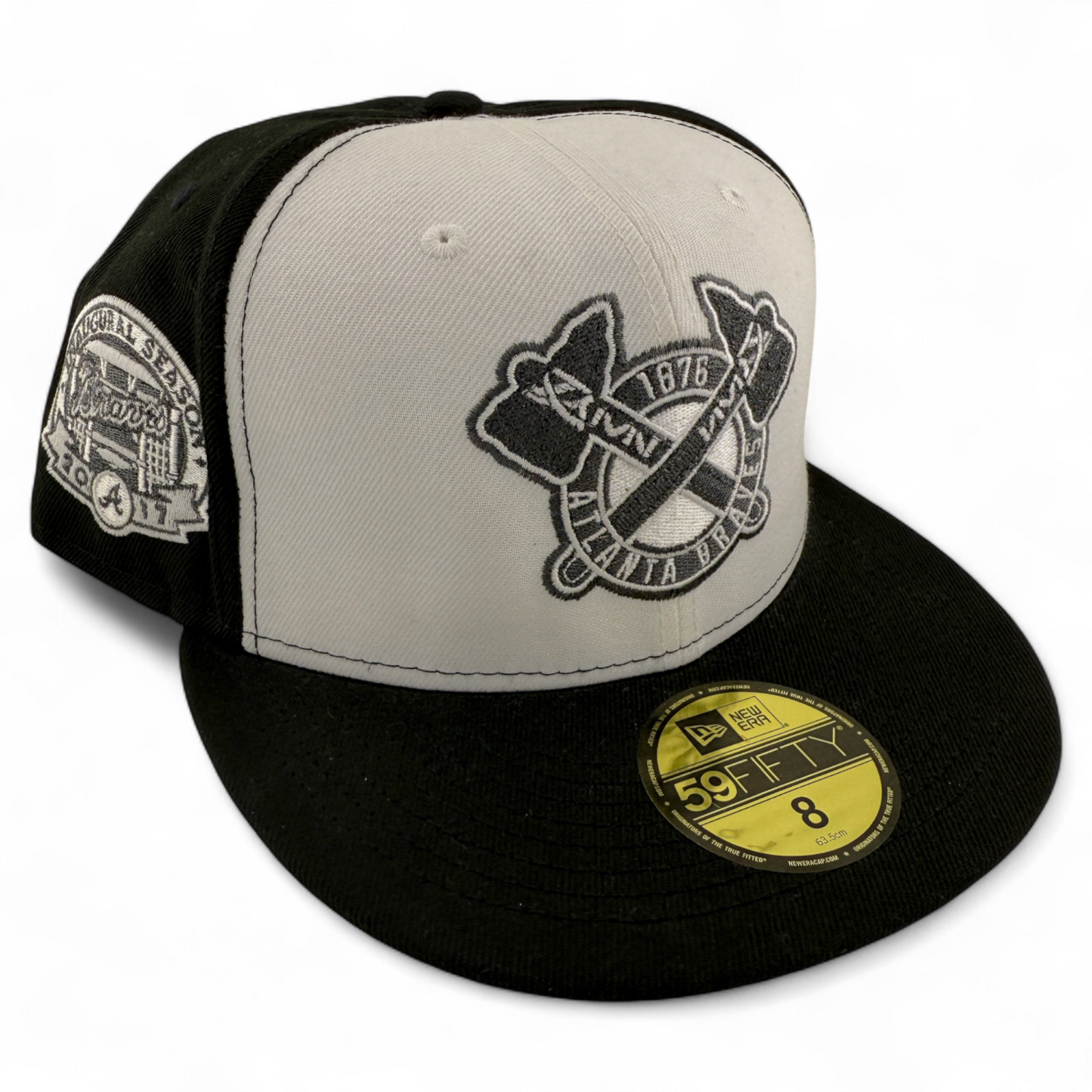 New Era Atlanta Braves MLB Yin & Yang Inaugural Season 59Fifty Fitted Hat Cap