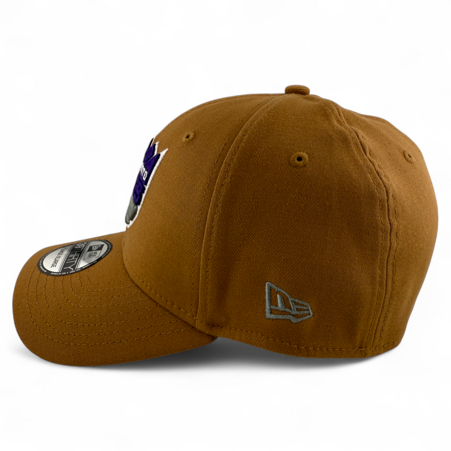 New Era Sacramento Kings NBA Bronze Khaki Tan Brown 39Thirty Flex Fit Hat Cap