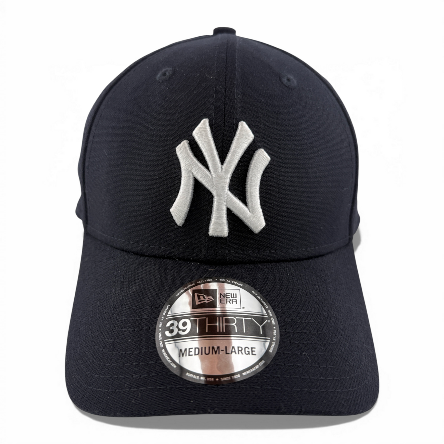 New Era New York Yankees MLB Team Classic Navy White 39Thirty Flex Fit Hat Cap