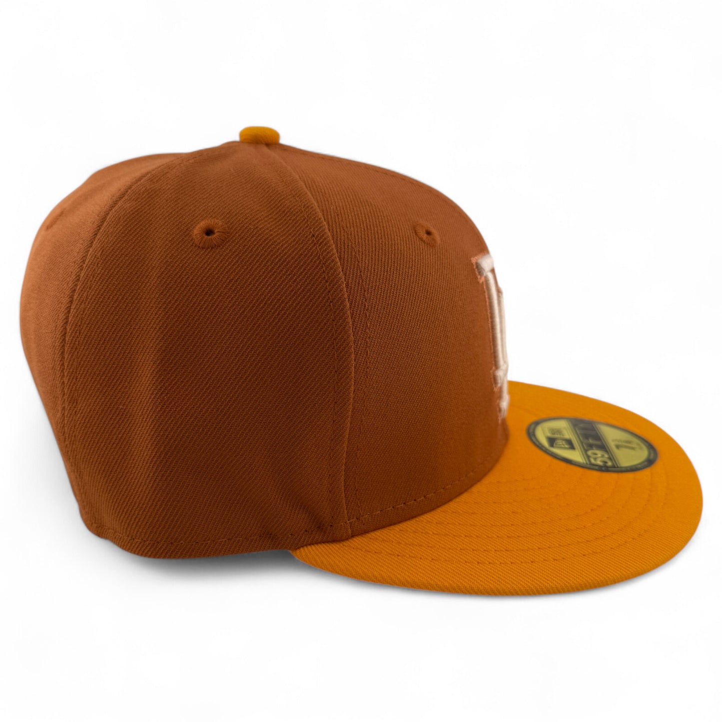 New Era Los Angeles Dodgers MLB Rust Gold Pack Tan 59FIFTY Fitted Hat Cap