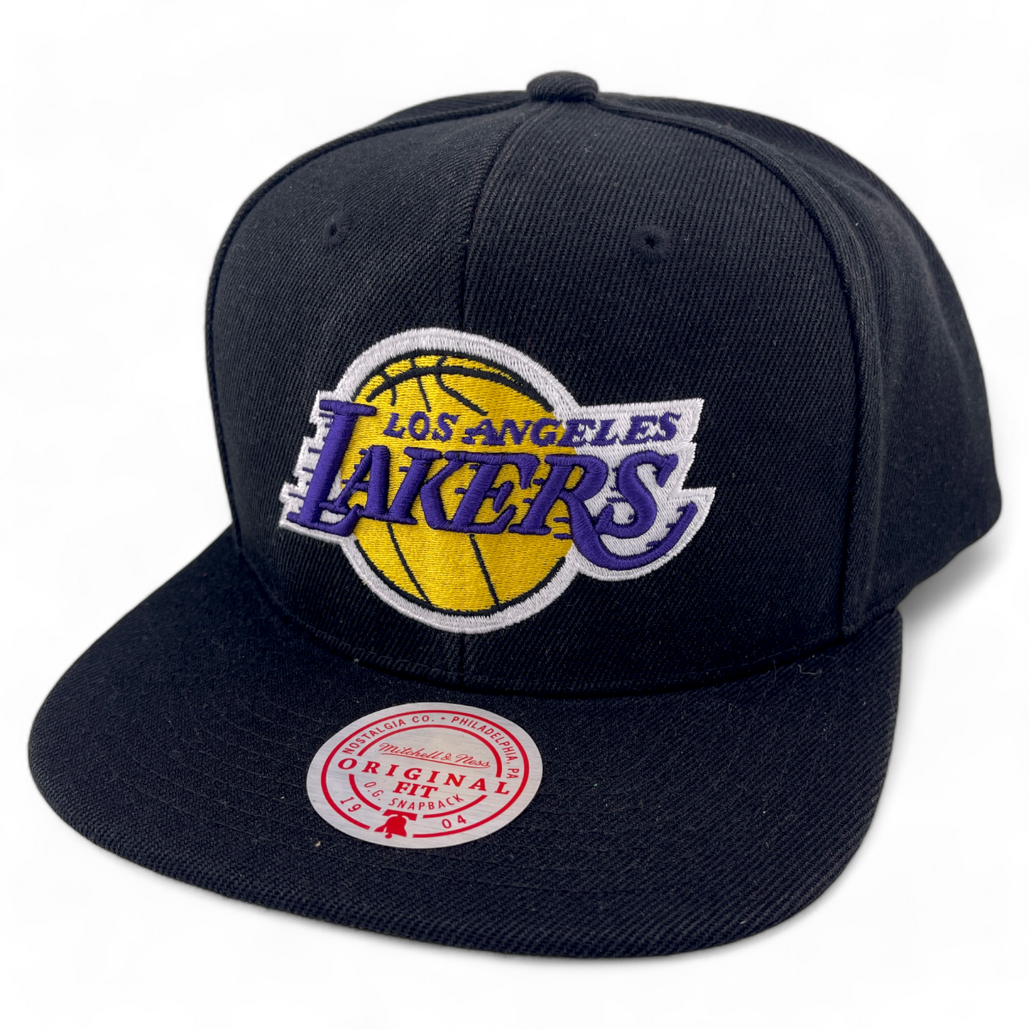 Mitchell & Ness Los Angeles Lakers NBA Core Basic Classic Logo Snapback Hat Cap