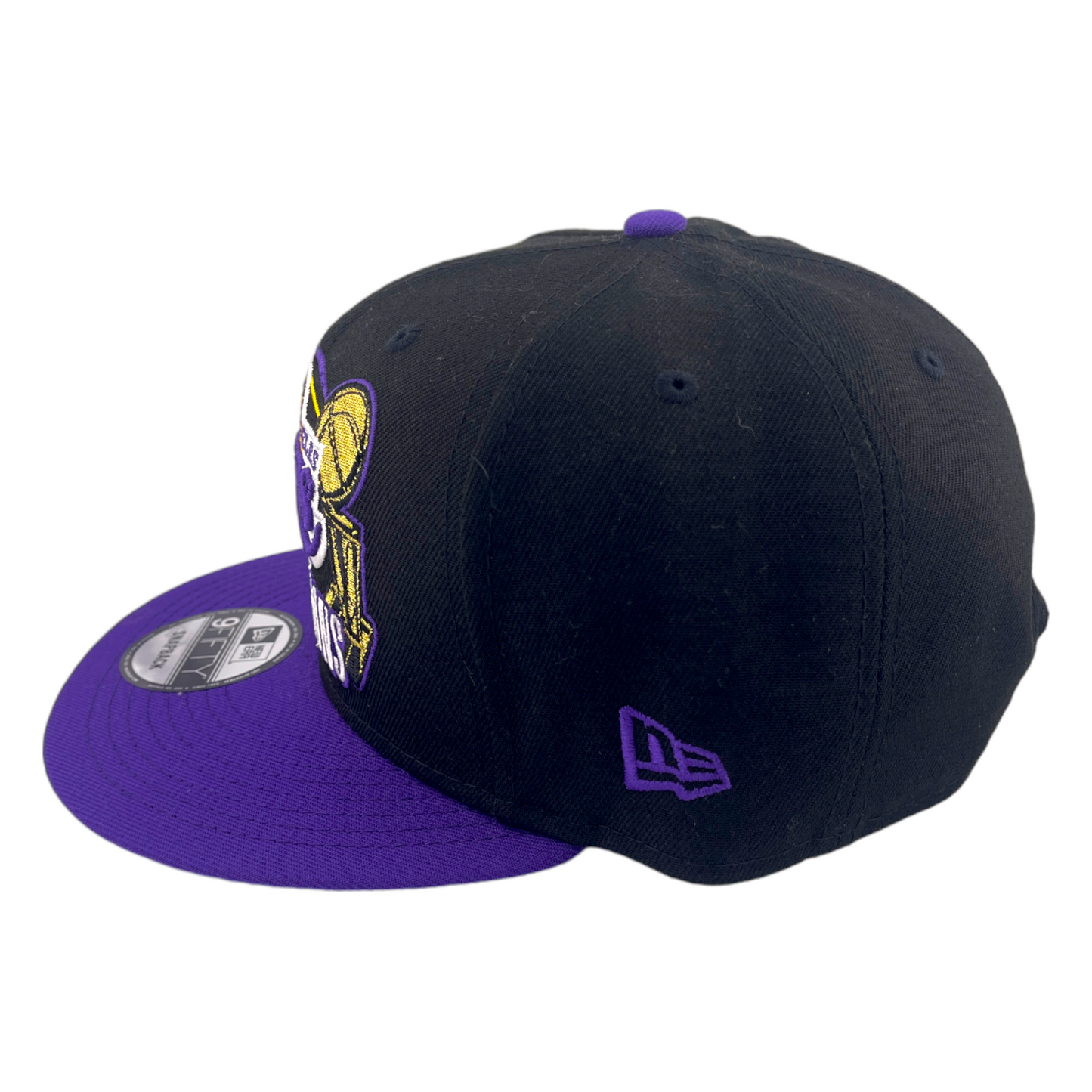 New Era Los Angeles Lakers 2020 NBA Champions Black/Purple 9FIFTY Snapback Hat Cap