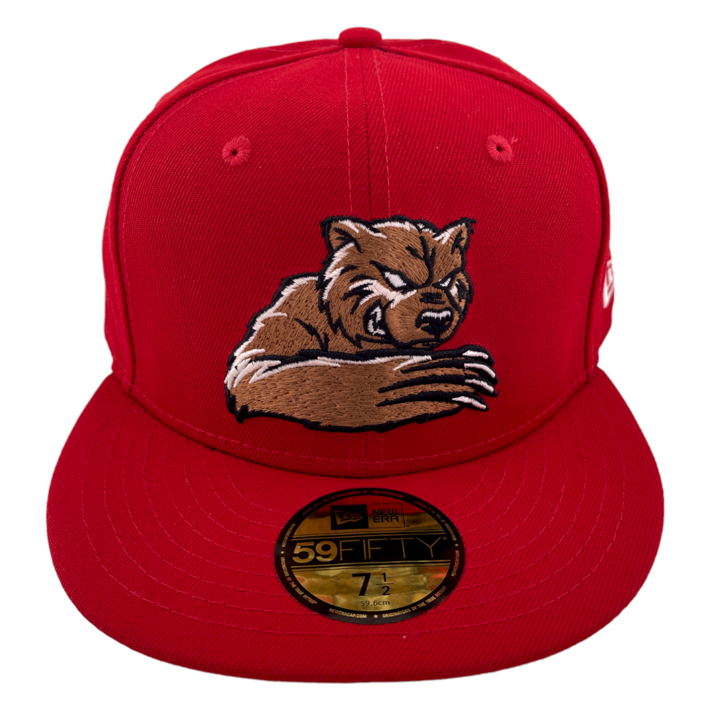 New Era Fresno Grizzlies Marvel Pack Bear Logo Red/Black UV 59FIFTY Fitted Hat Cap