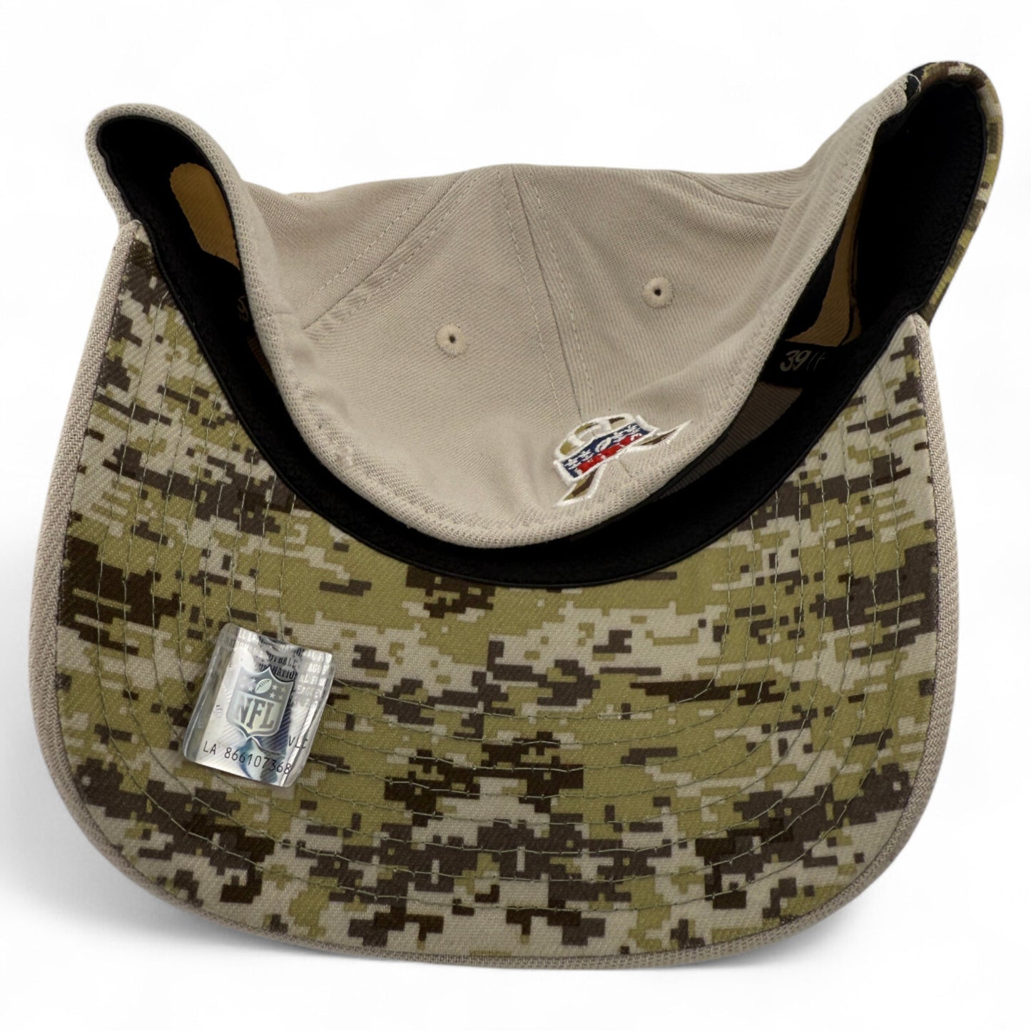 New Era Atlanta Falcons NFL 2023 Salute to Service Tan 39Thirty Flex Fit Hat Cap