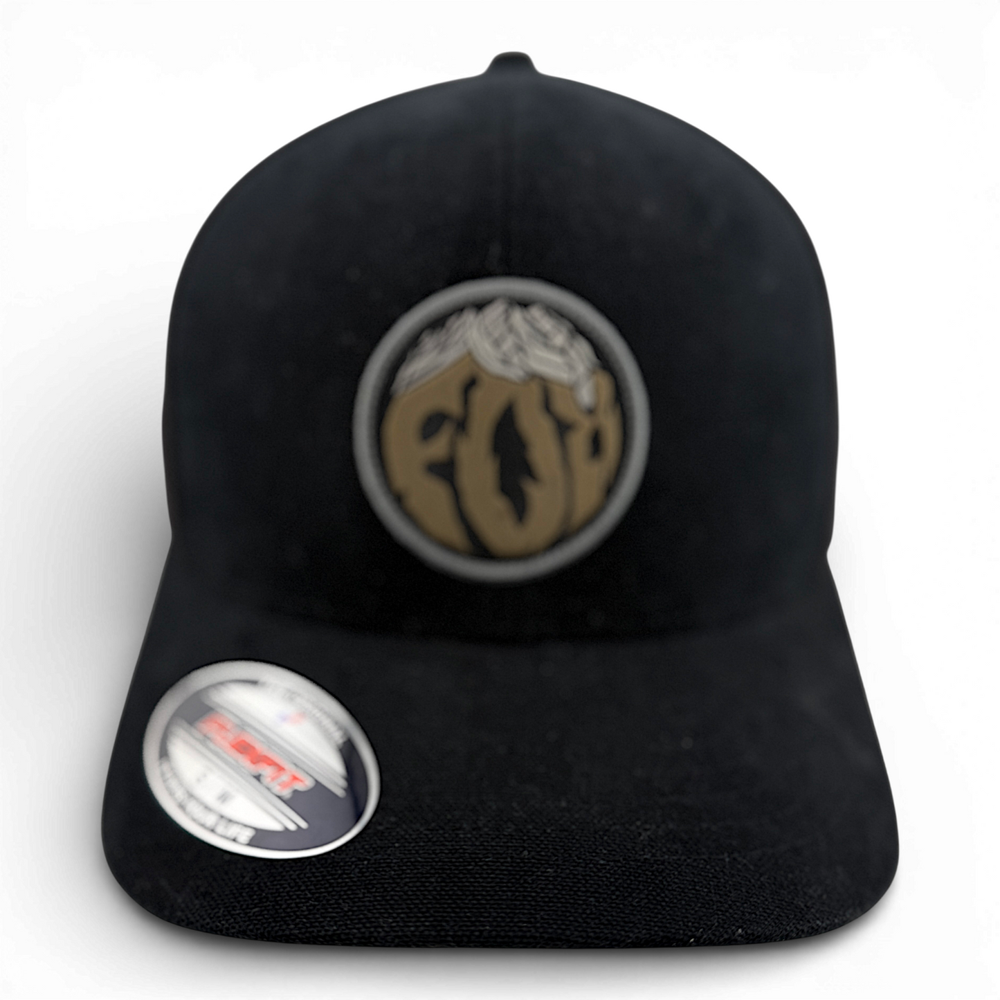 Fox Racing Turnouts Front Patch Black Mesh Back Stretch Flex Fit Adult Hat Cap
