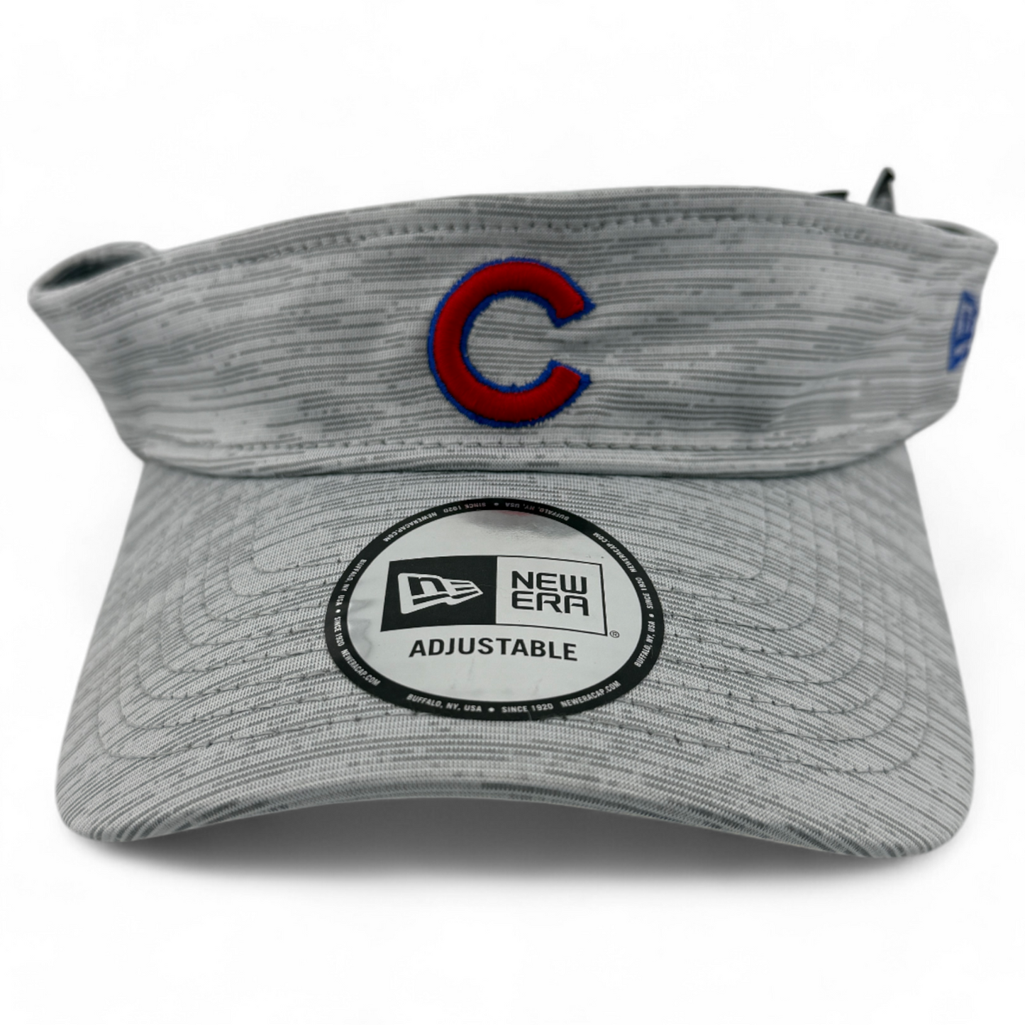 New Era Chicago Cubs MLB Grey Distinct Heather Adjustable Strap Visor OSFA