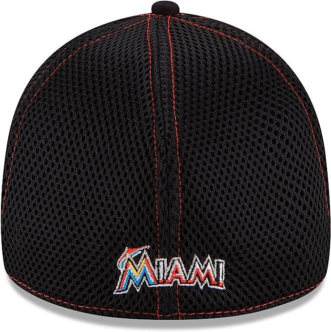 New Era Florida Miami Marlins Neo MLB Black/Orange 39Thirty Hat Cap