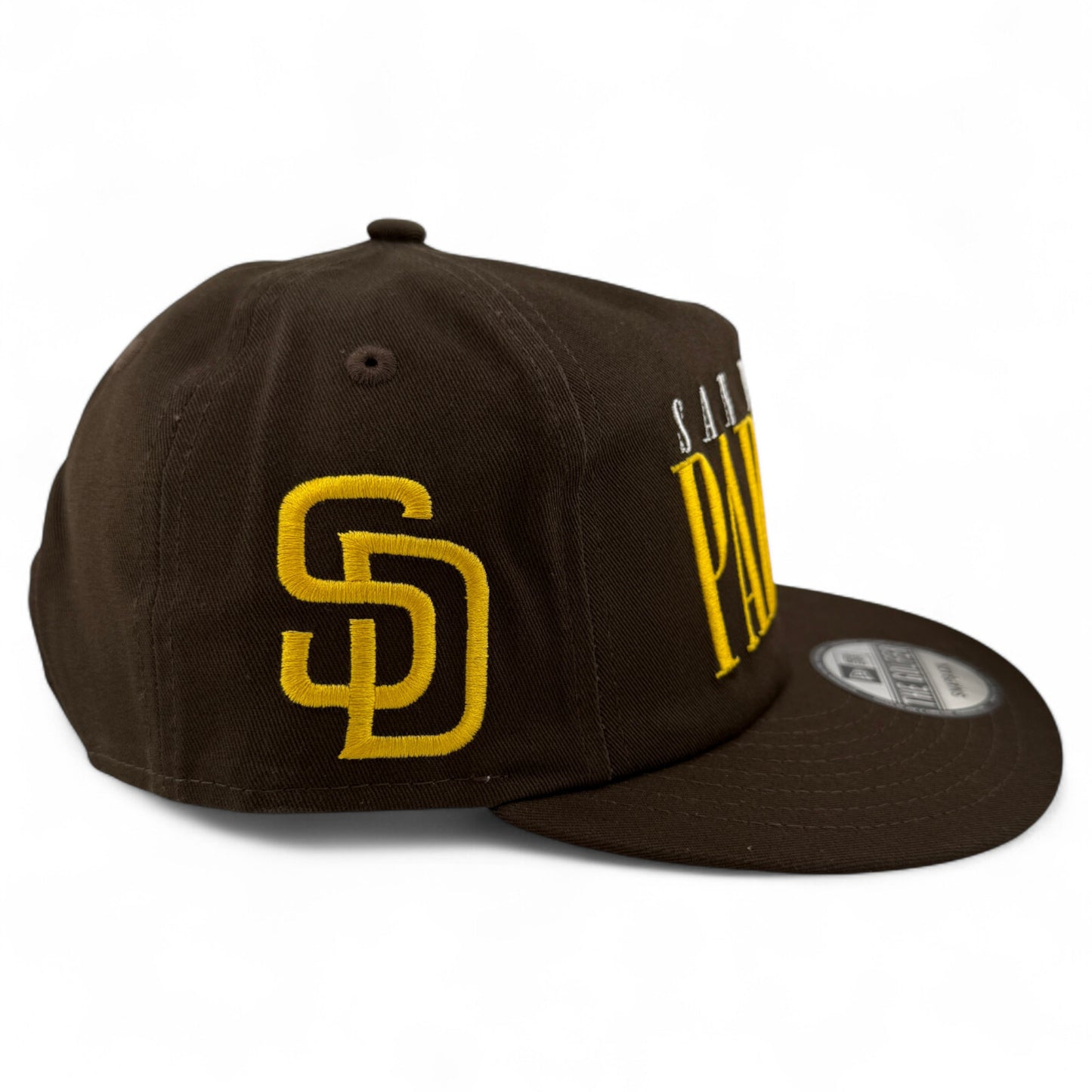 New Era San Diego Padres MLB Tall Text Golfer A-Frame Snapback Adjustable Hat