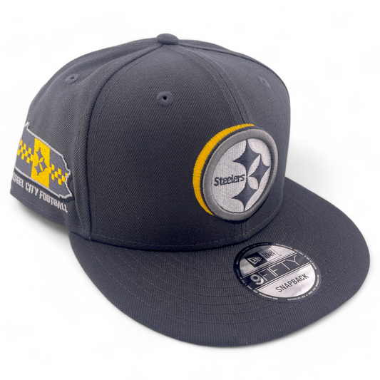 New Era Pittsburgh Steelers NFL 2024 Draft 9FIFTY Snapback Adjustable Hat Cap