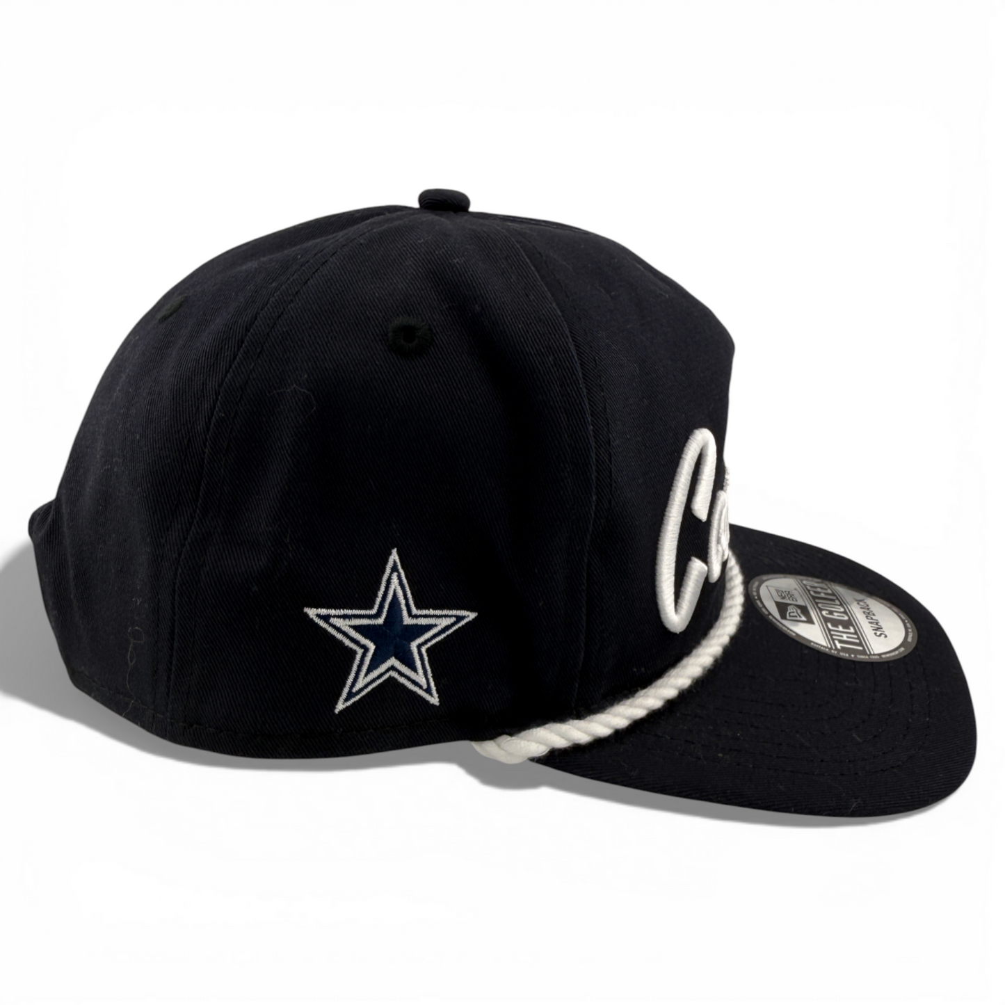 New Era Dallas Cowboys NFL Script Rope Golfer A-Frame Snapback Adjustable Hat