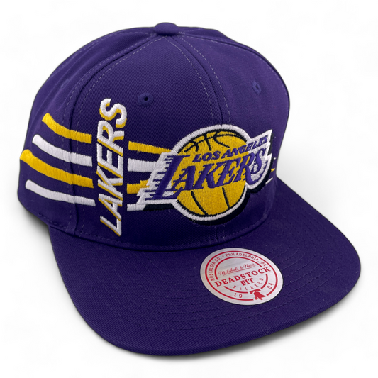 Mitchell & Ness Los Angeles Lakers NBA Retro Bolt Deadstock Snapback Hat Cap