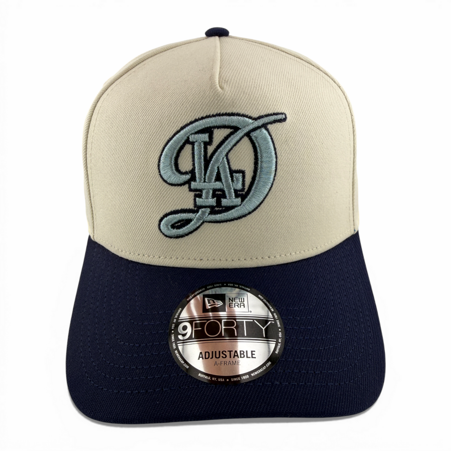 New Era Los Angeles Dodgers MLB Cream Glitter A-Frame 9Forty Snapback Adjustable