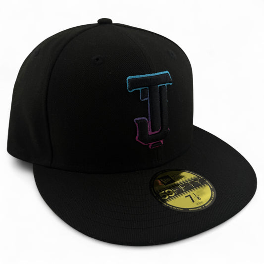 New Era Toros de Tijuana LMB Away Black/Neon TJ Logo 59FIFTY Fitted Hat Cap
