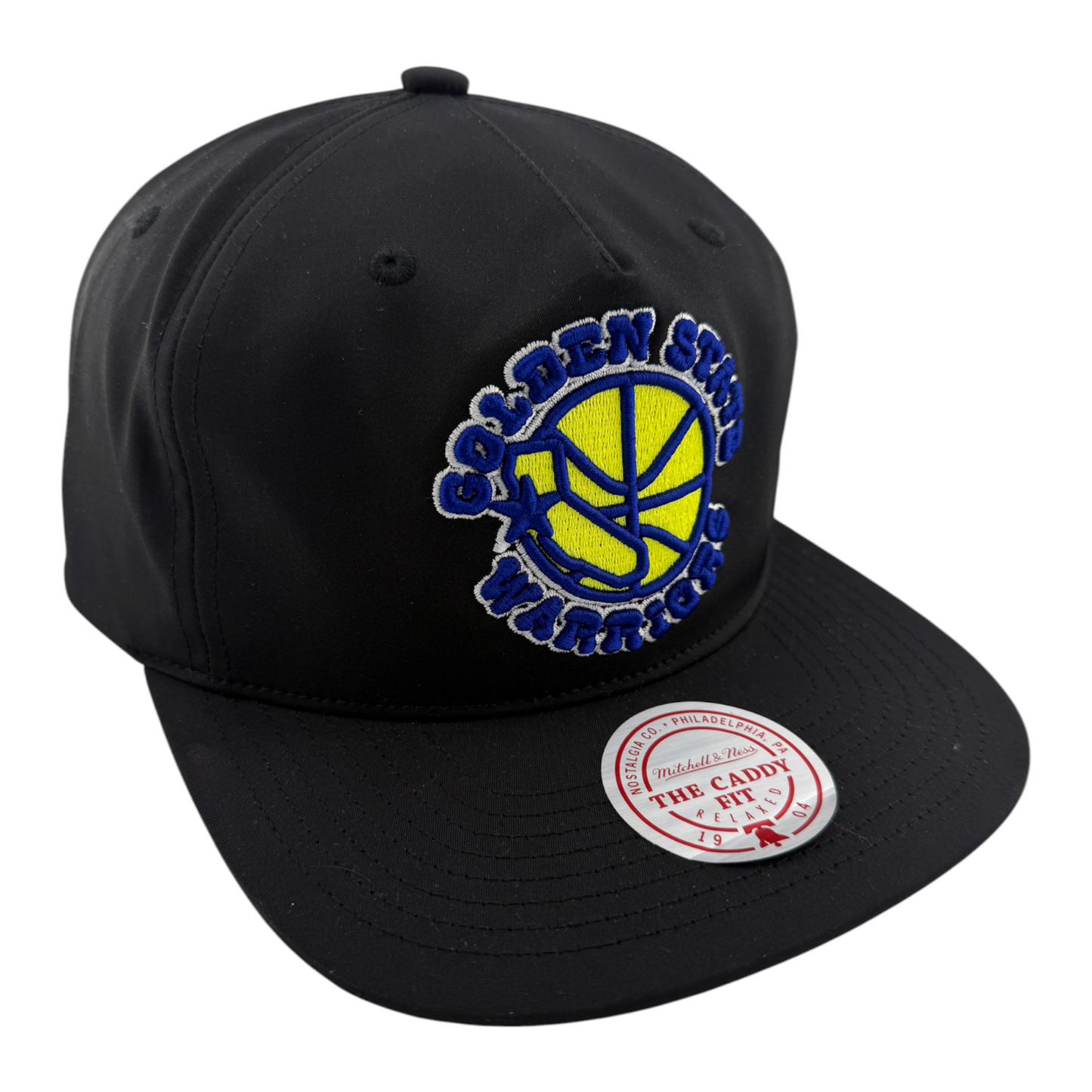 Mitchell & Ness Golden State Warriors A-Frame Caddy Fit Snapback Adjustable Hat