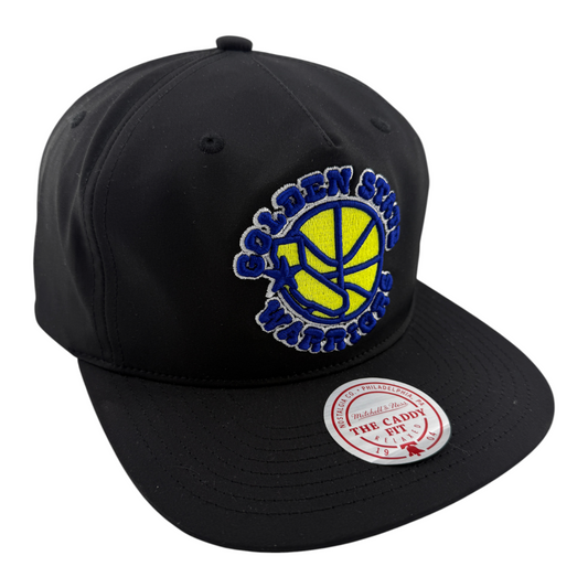 Mitchell & Ness Golden State Warriors A-Frame Caddy Fit Snapback Adjustable Hat
