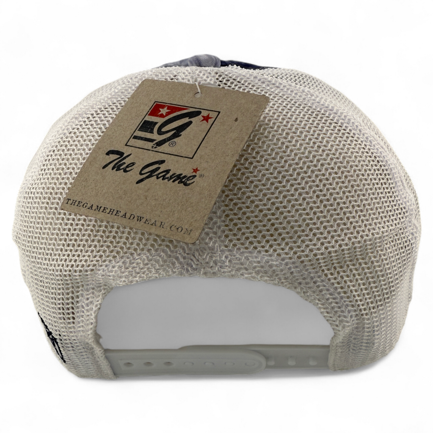 The Game GB470 Navy Tonal Tie Dye Trucker Mesh Back Snapback Adjustable Dad Hat