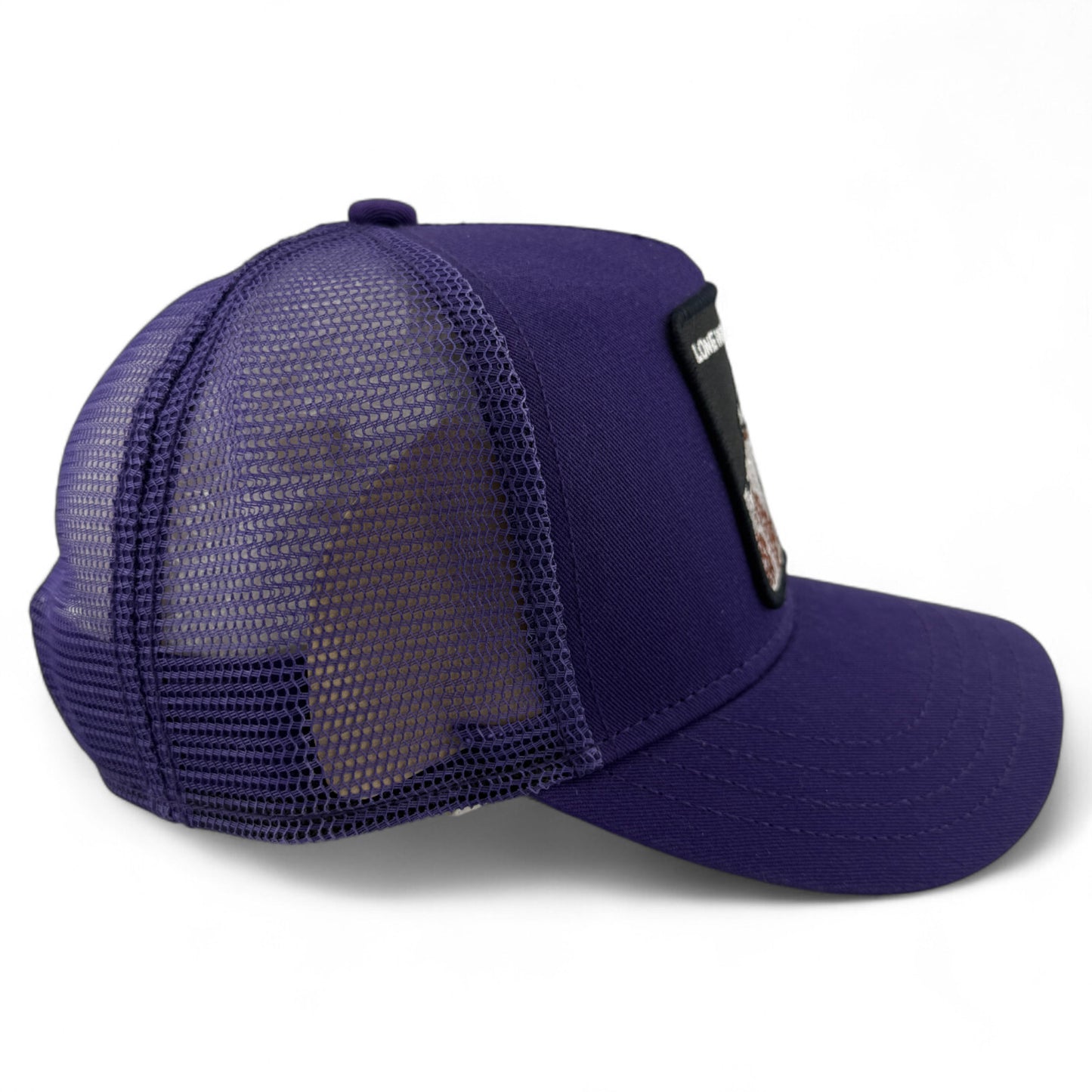 Goorin Bros Lone Wolf Lil Lobo The Farm Purple Trucker Adjustable Snapback Hat