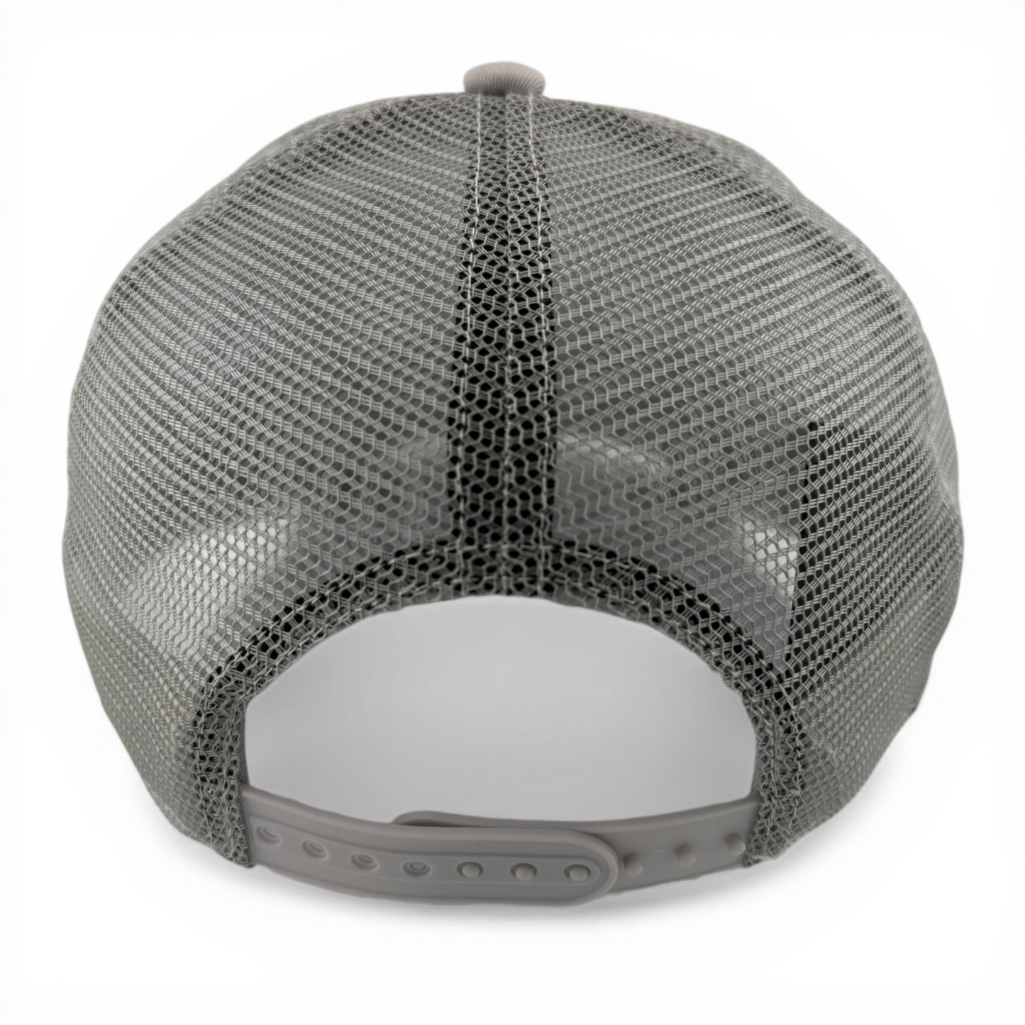 Christian Rose Iconic II London Plate Rose Grey Trucker Mesh Back Adjustable Hat