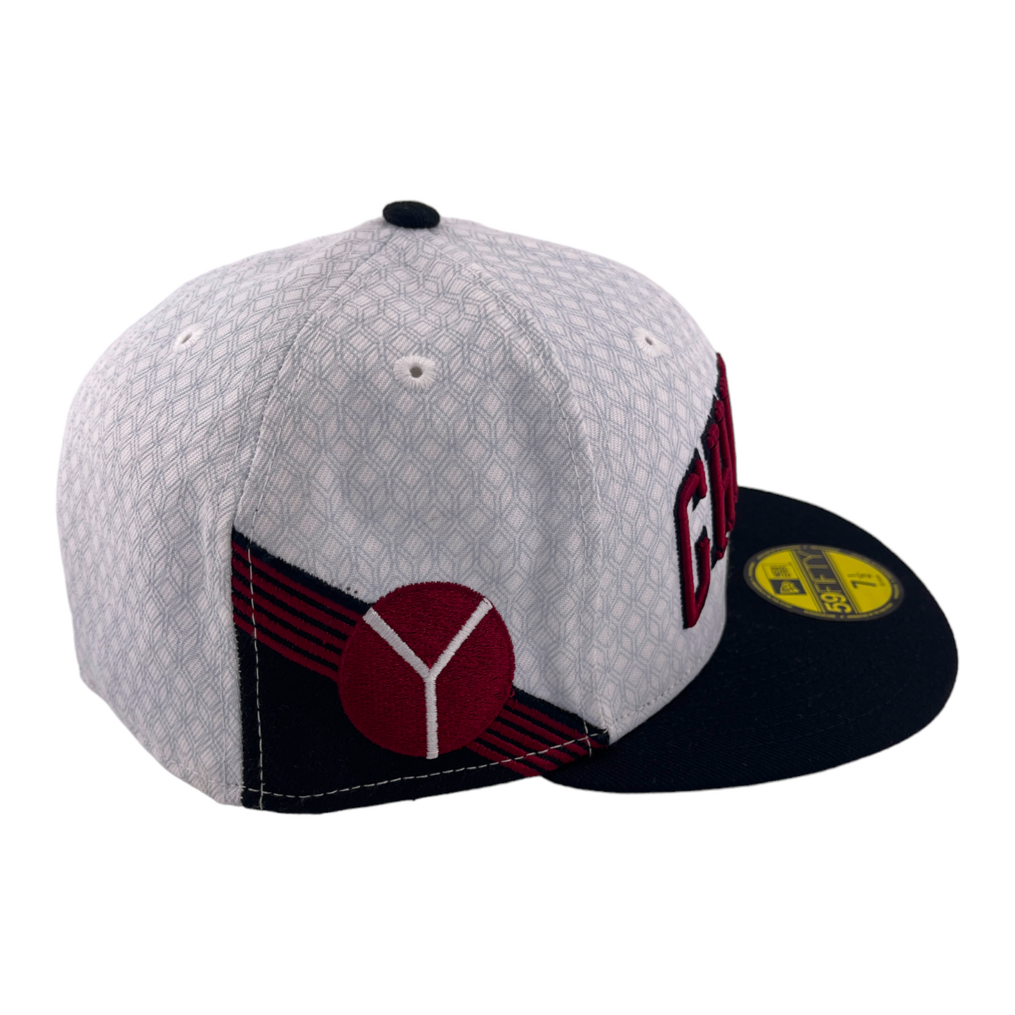 New Era Chicago Bulls 2022 City Edition White/Black/Red UV 59Fifty Fitted Hat Cap