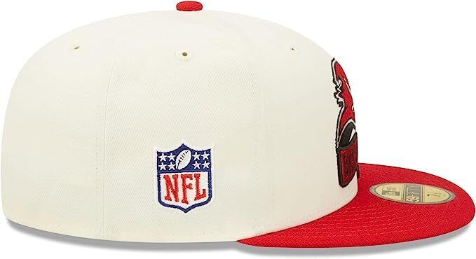 New Era Tampa Bay Buccaneers 2022 Sideline NFL Cream 59FIFTY Fitted Hat Cap