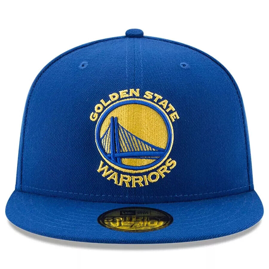 New Era Golden State Warriors NBA Team Blue Grey UV 59FIFTY Fitted Hat Cap