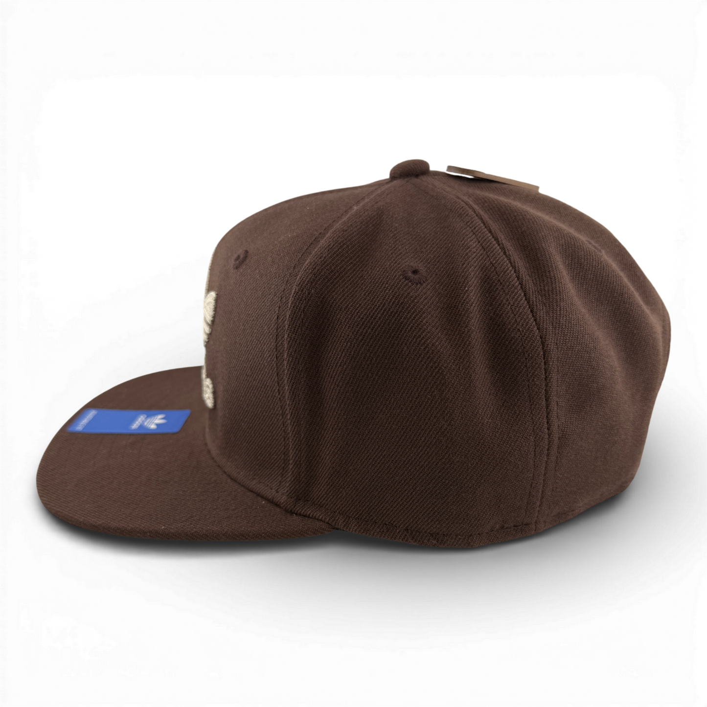 adidas Originals Trefoil Chain Brown Cream Logo Adjustable Snapback Hat Cap