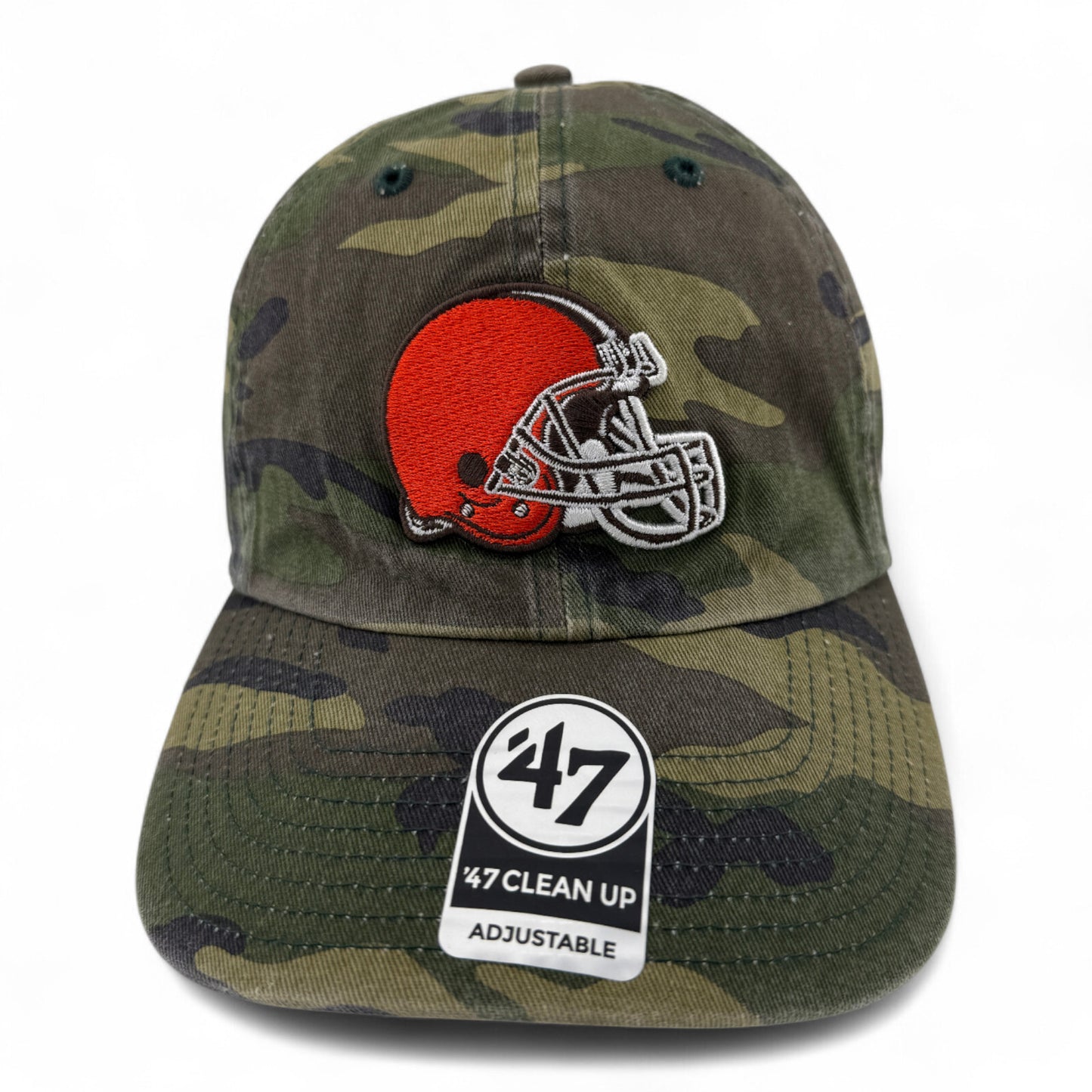 '47 Brand Cleveland Browns NFL Camouflage Mesh Clean Up Adjustable Dad Hat Cap