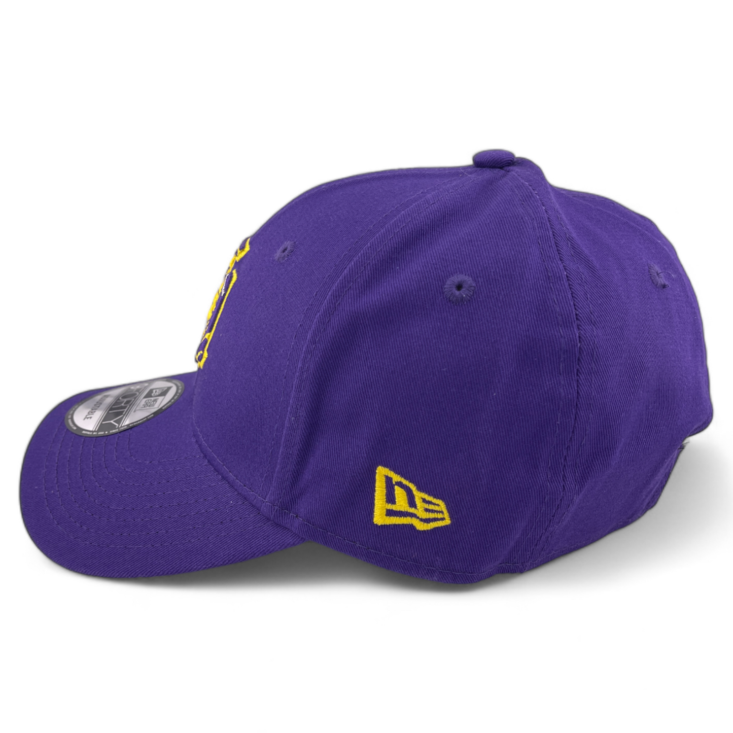 New Era Los Angeles Lakers NBA Purple LA Logo 9Forty Snapback Adjustable Hat Cap