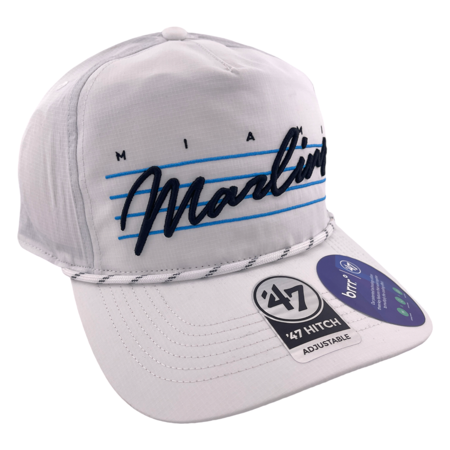 '47 Brand Miami Marlins MLB Downburst brrr Hitch A-Frame Snapback Adjustable Hat