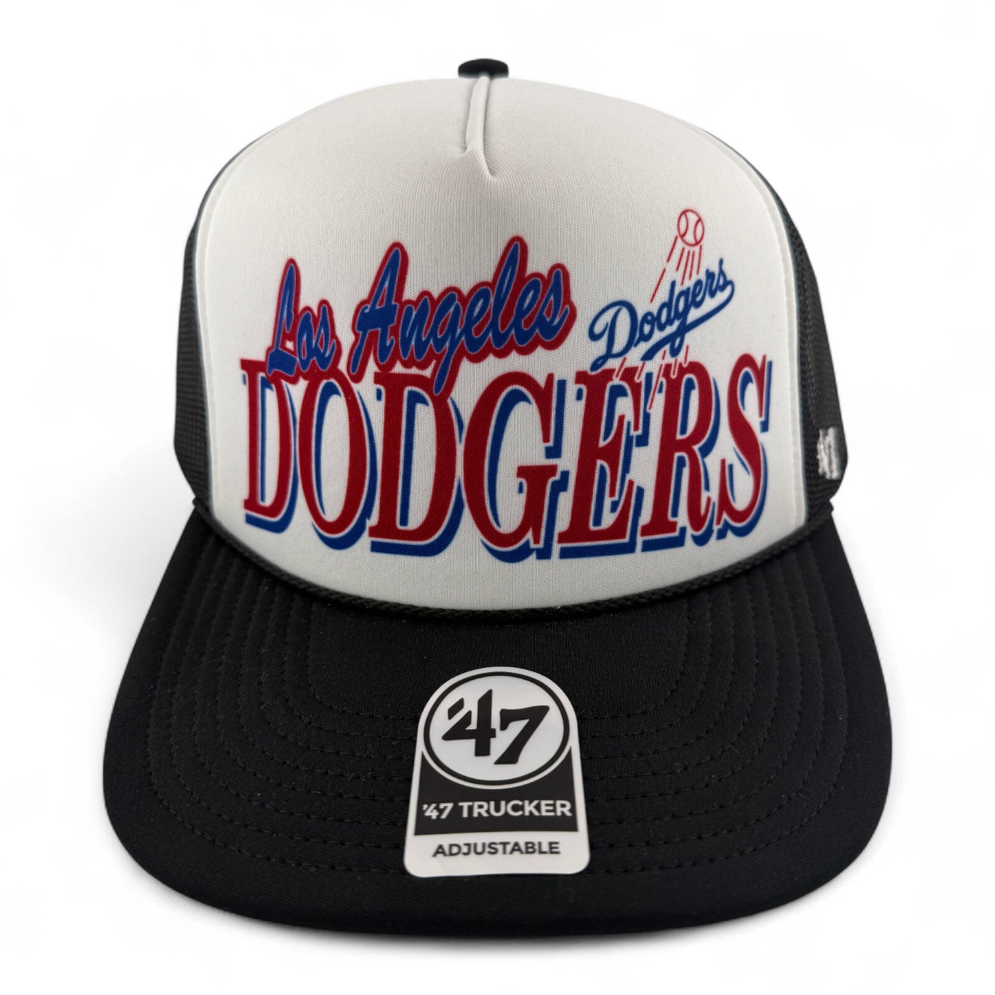 '47 Brand Los Angeles Dodgers MLB Creedence Foam Trucker Snapback Mesh Back Hat