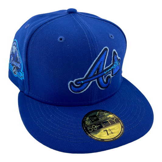 New Era Atlanta Braves 40th Anniversary Side Patch Arctic Blue UV 59FIFTY Hat