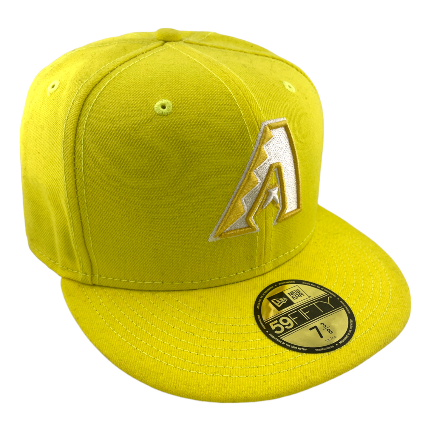 New Era Arizona Diamondbacks All Yellow Logo 59FIFTY Fitted Hat Cap