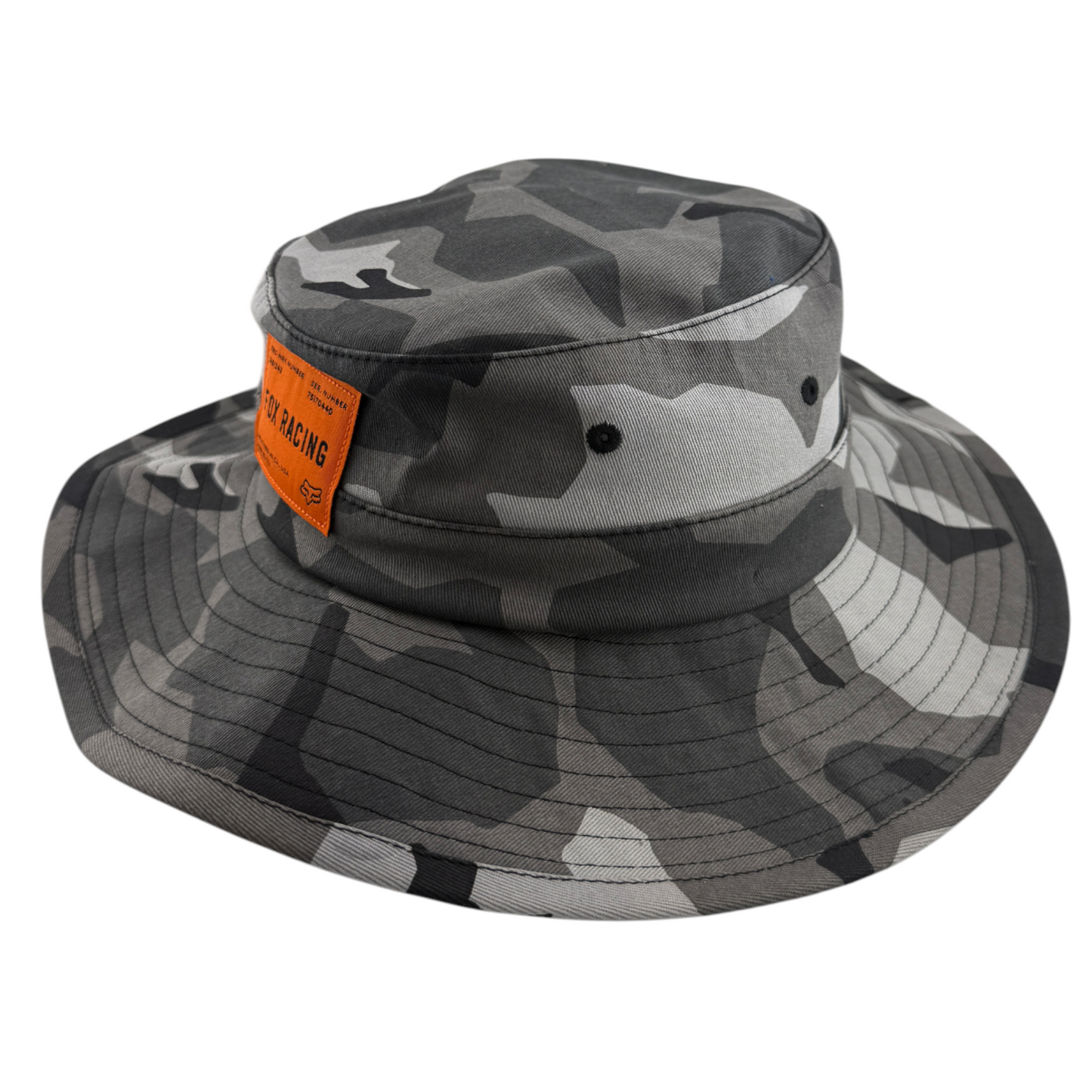 Fox Racing Traverse Camouflage Grey Camo Safari Boonie Fishing Bucket Hat S/M
