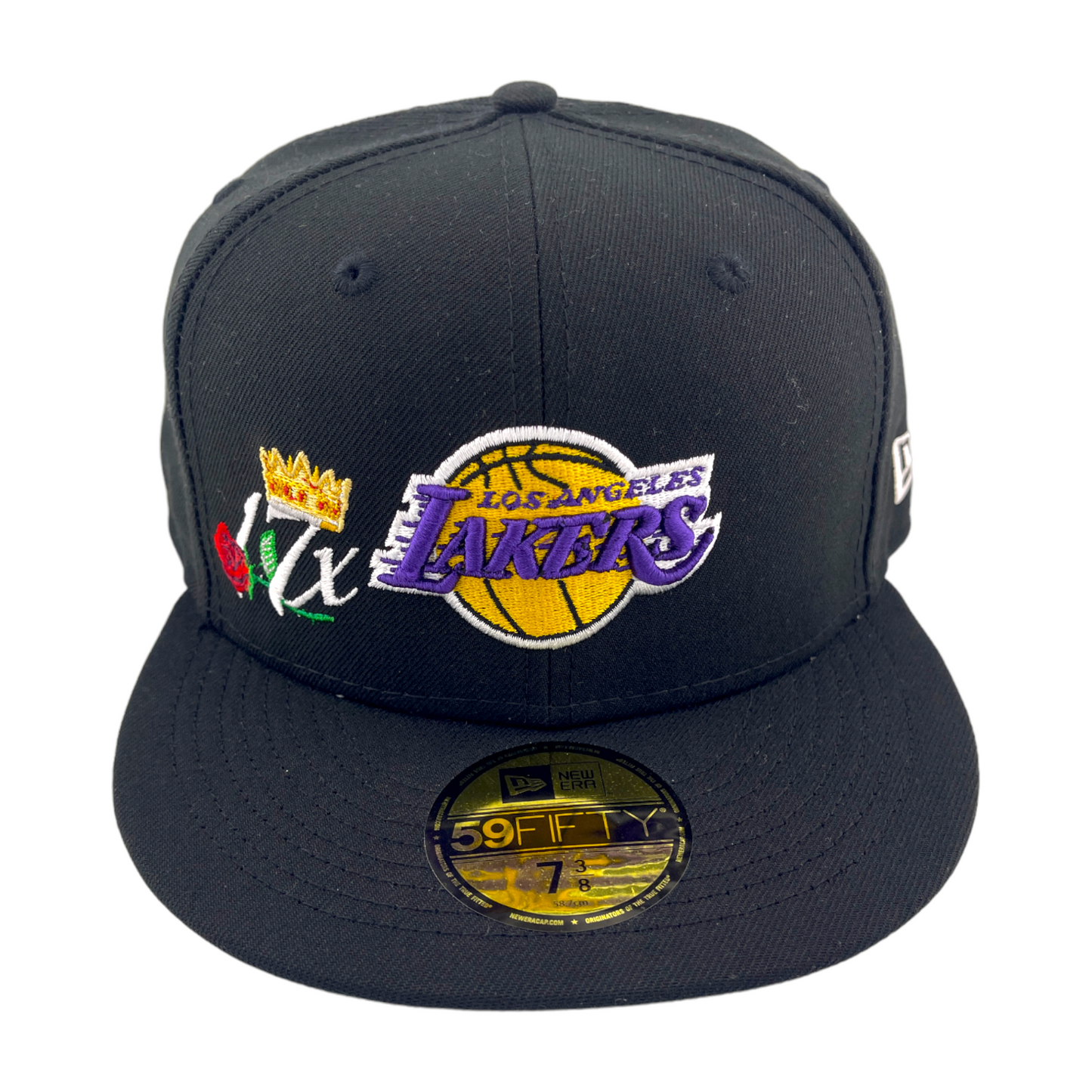 New Era Los Angeles Lakers 17x Finals Champions Black/Grey 59Fifty Fitted Hat Cap