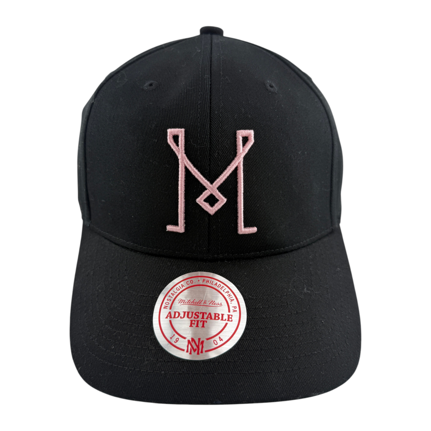 Mitchell & Ness Inter Miami CF MLS Soccer Black Snapback Adjustable Fit Hat Cap