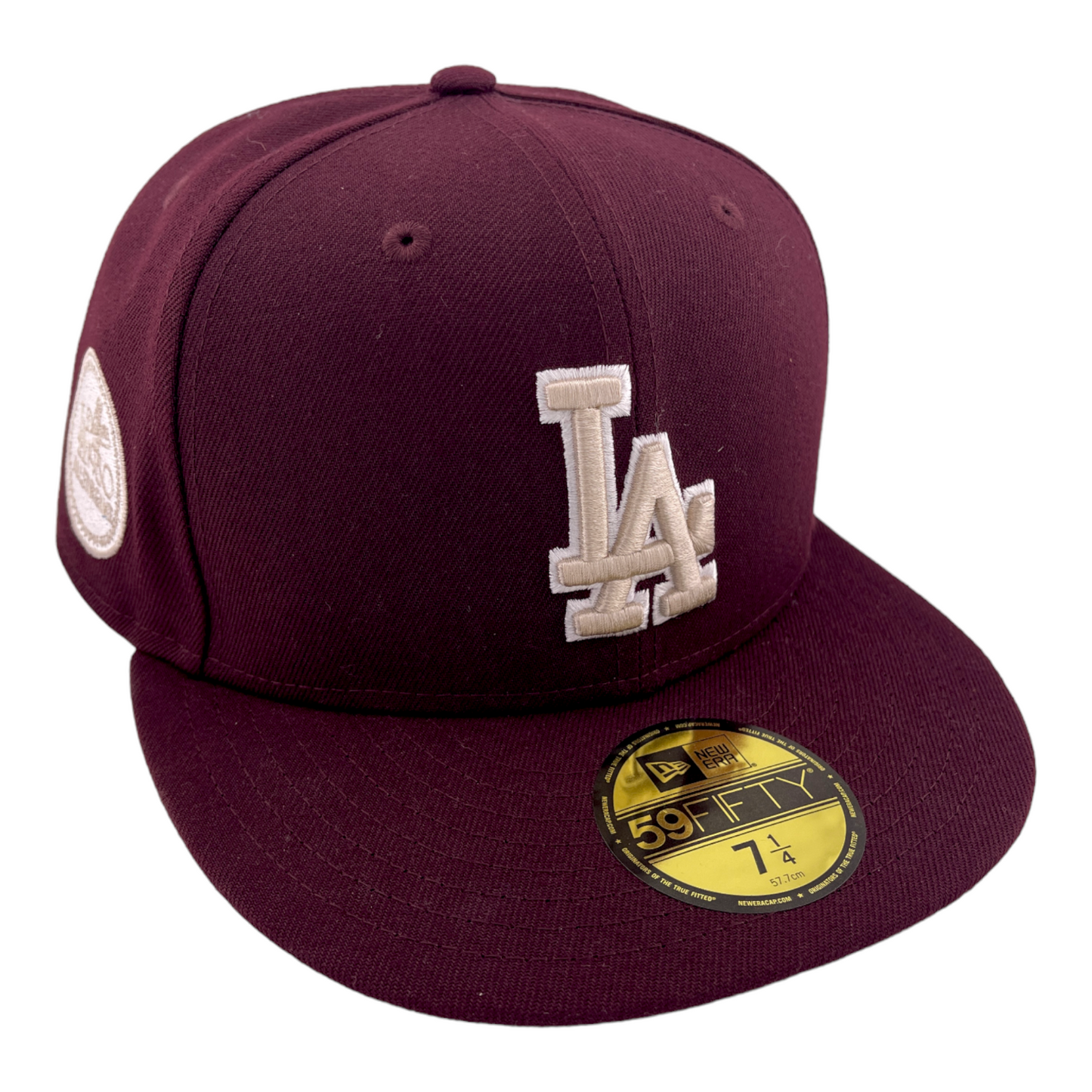 New Era Los Angeles Dodgers 1980 All-Star Game Patch Maroon/Beige UV 59FIFTY Hat Cap