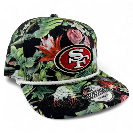 New Era San Francisco 49ers Floral Rope The Golfer A-Frame Snapback Adjustable