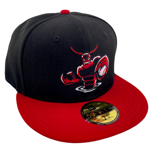 New Era Hickory Crawdads Marvel Pack MiLB Black/Red UV 59FIFTY Fitted Hat Cap